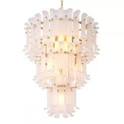 PHILIPP PLEIN RODEO DRIVE FROSTED LARGE CHANDELIER