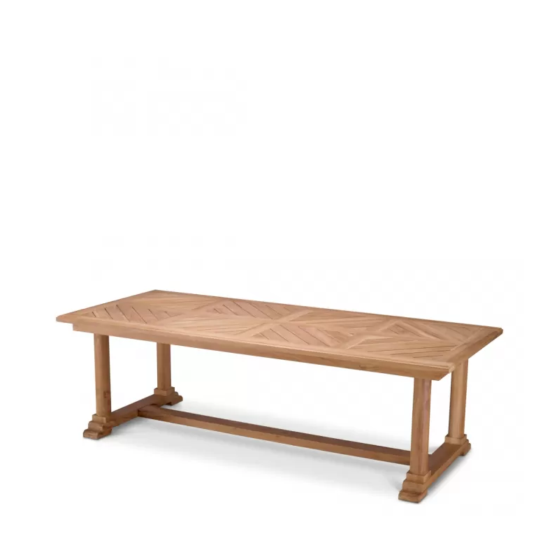 BELL RIVE NATURAL TEAK OUTDOOR DINING TABLE