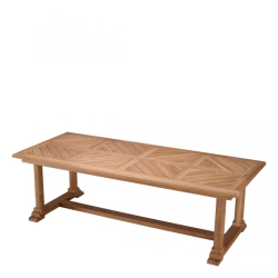 BELL RIVE NATURAL TEAK OUTDOOR DINING TABLE