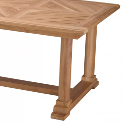 BELL RIVE NATURAL TEAK OUTDOOR DINING TABLE